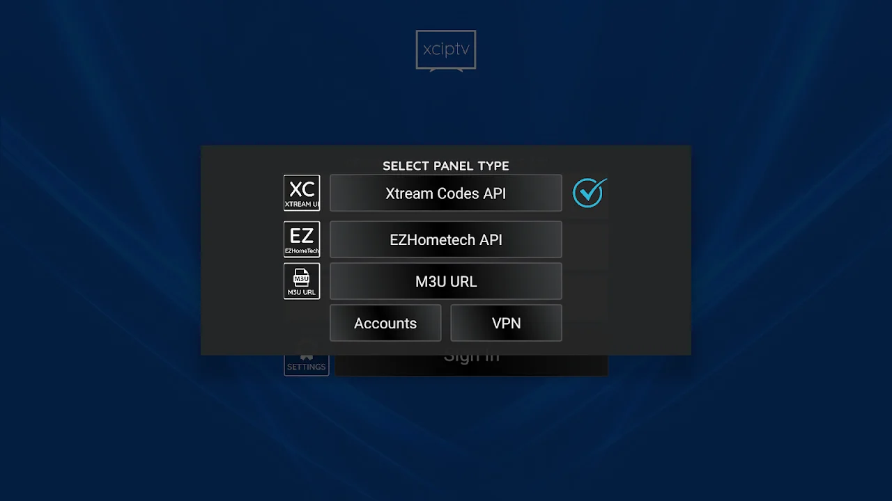 xciptv android